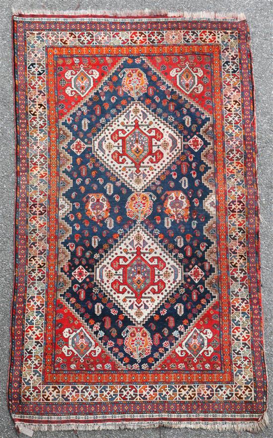 A Shirvan rug, 7ft 6in by 4ft 4in.
